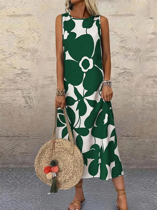 Damen Maxikleid mit floralem Muster