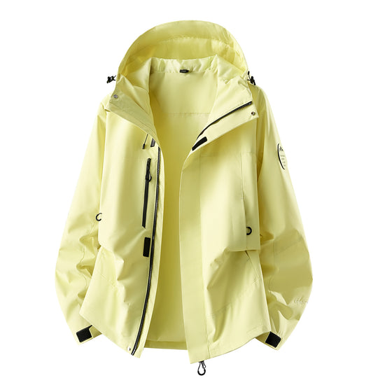 Herren wasserdichte Outdoorjacke mit abnehmbarer Fleece-Innenjacke Nord Taschen