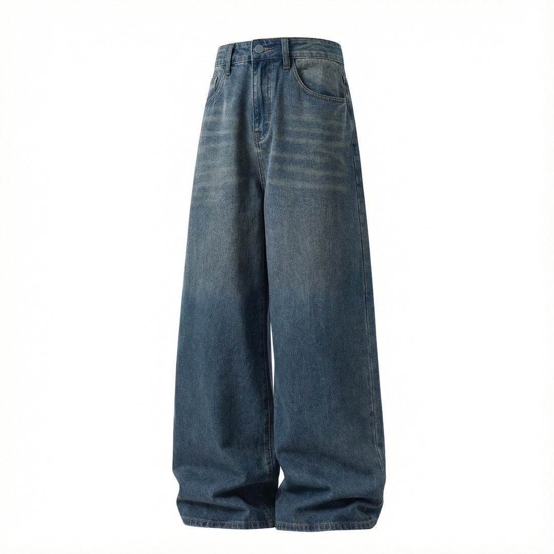 Damen High‑Waist Jeans im Palazzoschnitt mit weitem Bein Nord Taschen