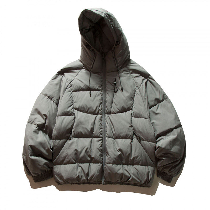 Unisex Oversize Thermo‑Pufferjacke im Boxy‑Cut mit Kapuze und Raglanärmeln Nord Taschen