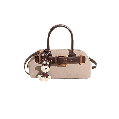 Damen elegante Satchel-Tasche mit kontrastierenden Riemen Nord Taschen