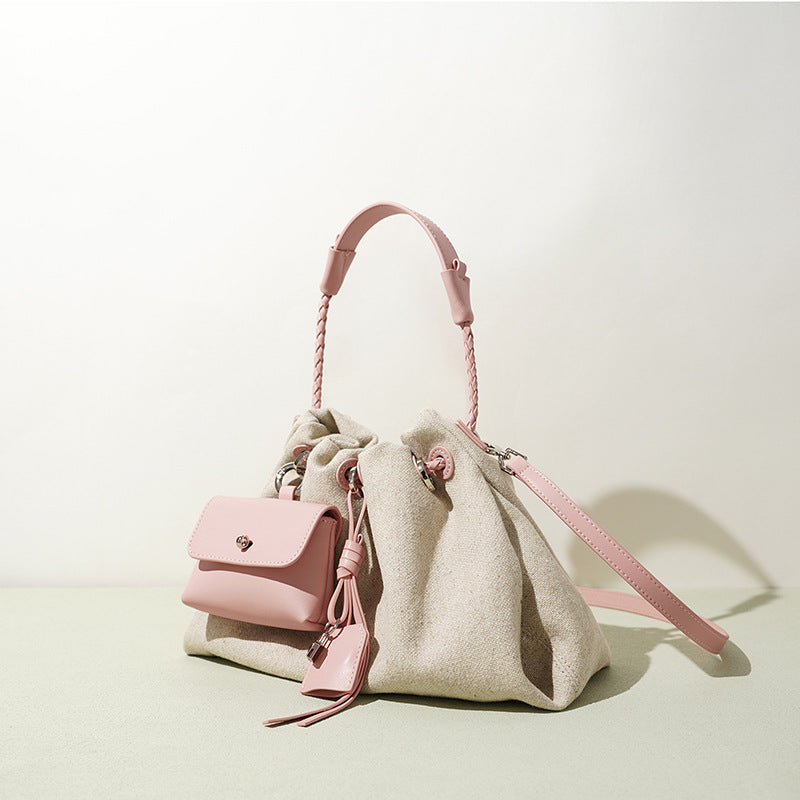 Damen lässige Stoffhandtasche mit abnehmbarem Minibag Nord Taschen