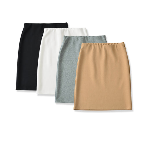 Damen Figurnaher Jersey-Bleistiftrock mit hohem Bund und stretchigem Komfortmaterial Nord Taschen
