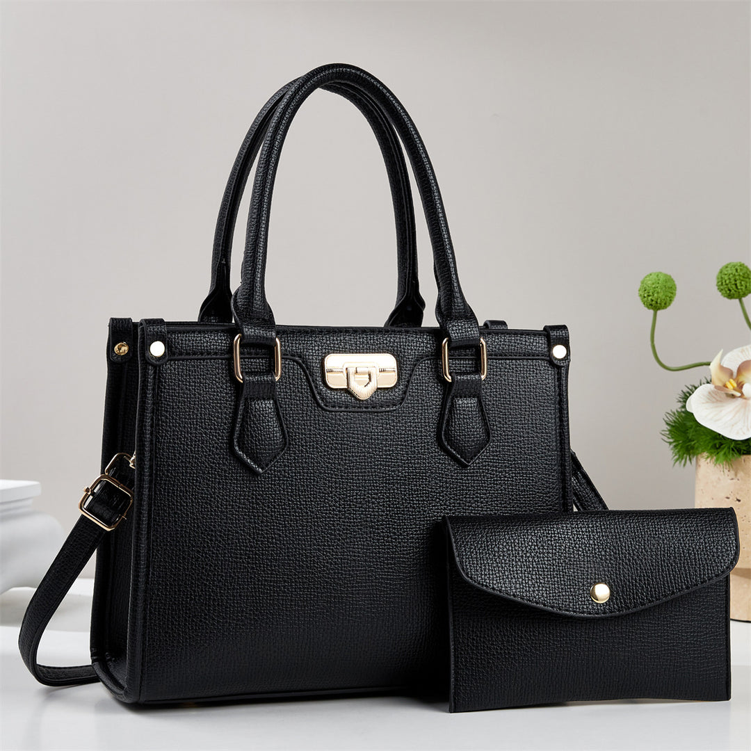 Damen elegante Henkeltasche mit abnehmbarer Clutch Nord Taschen