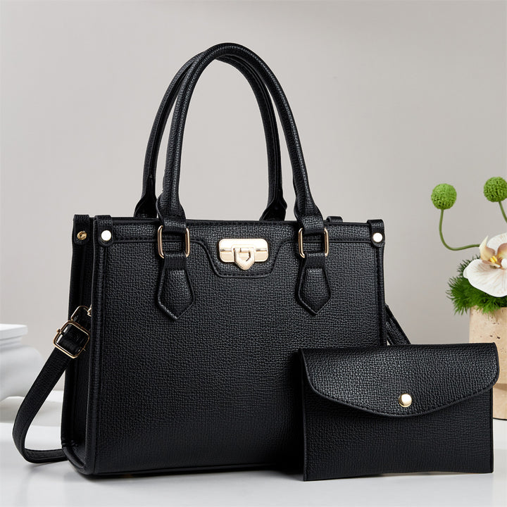 Damen elegante Henkeltasche mit abnehmbarer Clutch Nord Taschen