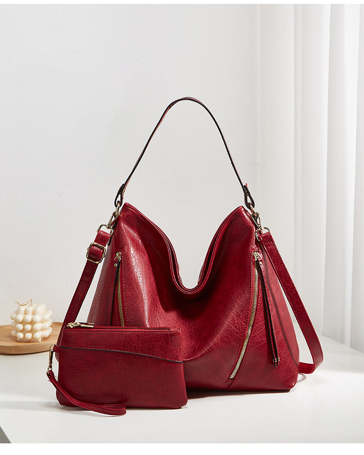 Damen Hobo-Tasche mit luxuriösem Kunstleder und geräumiger Innenaufteilung Nord Taschen