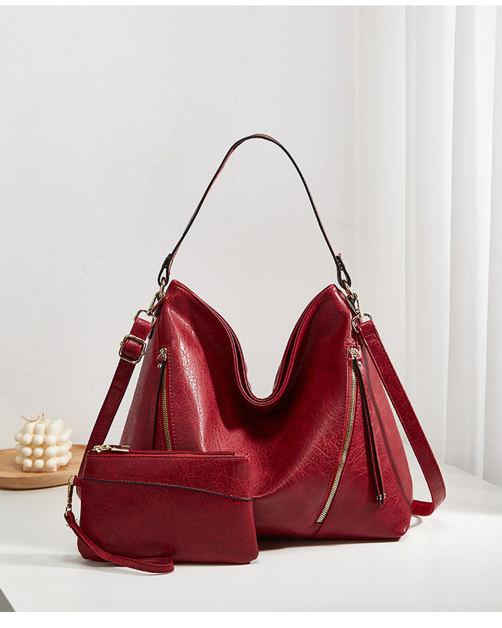 Damen Hobo-Tasche mit luxuriösem Kunstleder und geräumiger Innenaufteilung Nord Taschen