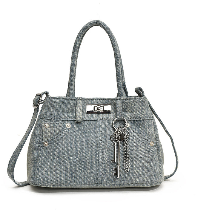 Damen Jeans-Shopper mit eleganten Details Nord Taschen