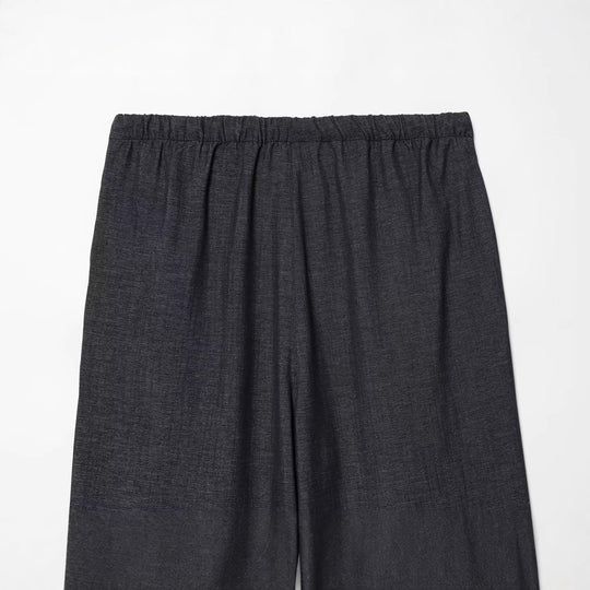 Damen Weitgeschnittene Lounge-Hose mit Tunnelzug und Kontrastpaspel Nord Taschen