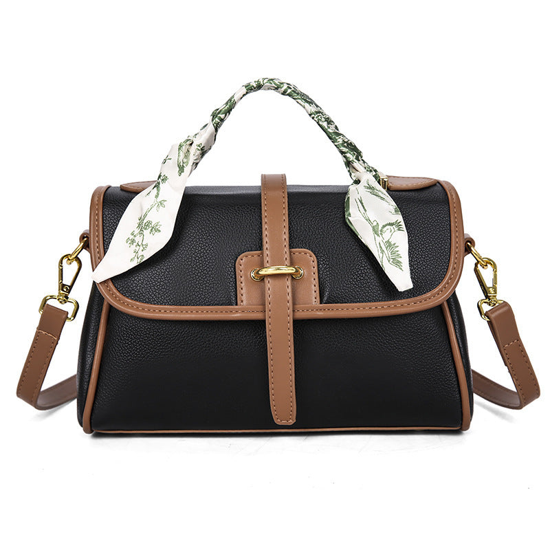Damen elegante Handtasche mit modischem Schal-Detail Nord Taschen