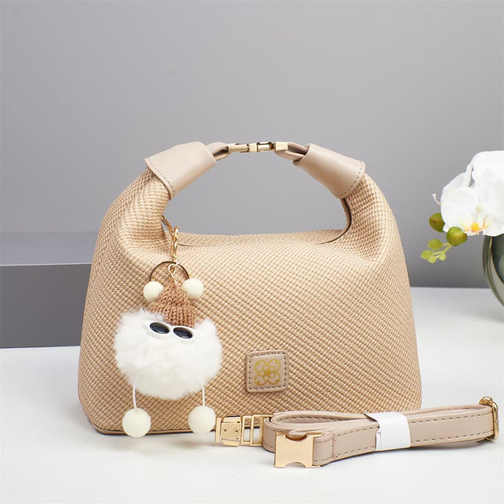 Damen Handtasche mit strukturiertem Design und abnehmbarem Tragegurt Nord Taschen