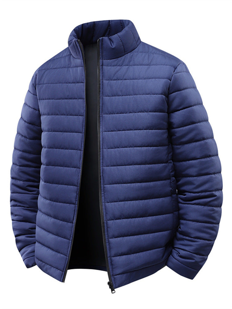 Herren Steppjacke mit leichter Thermoisolierung und hohem Stehkragen Nord Taschen