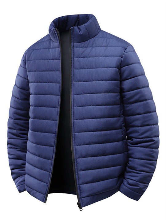 Herren Steppjacke mit leichter Thermoisolierung und hohem Stehkragen Nord Taschen