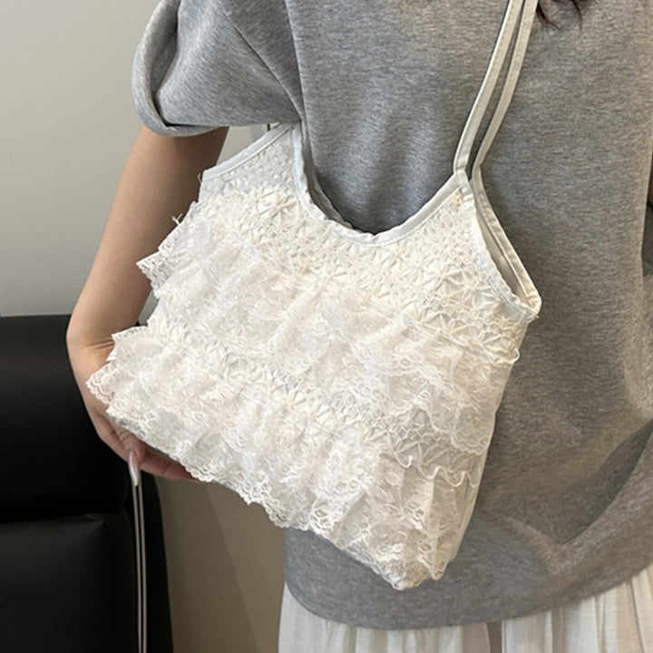 Damen modische Tragetasche mit schicker Rüschendetails und robustem Design Nord Taschen