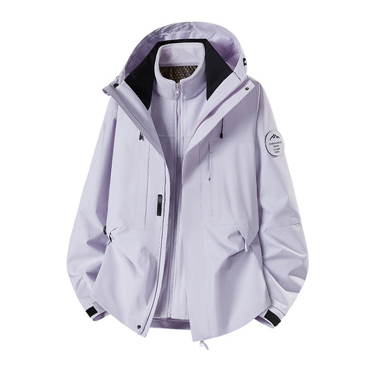 Herren Wetterfeste technische Softshell‑Trekkingjacke mit Kapuze und isolierendem Inneneinsatz Nord Taschen