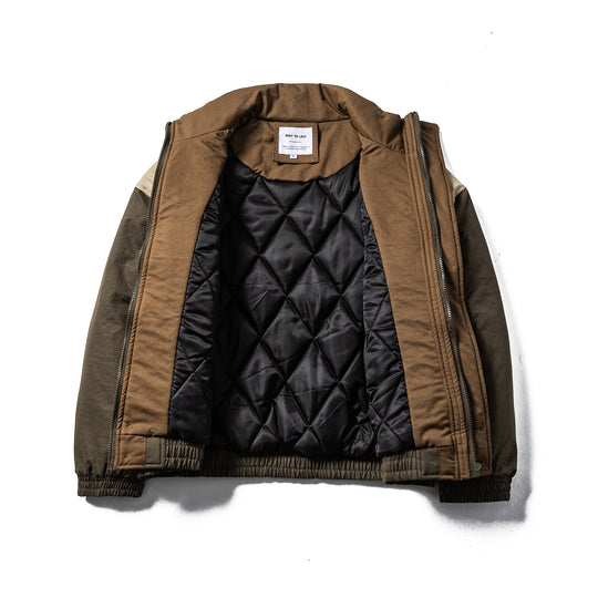 Herren Kurz geschnittener Utility-Fieldblouson mit hohem Stehkragen und großen Klappentaschen Nord Taschen