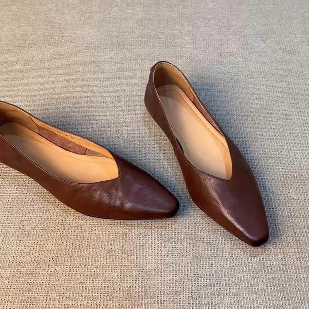 Damen spitze Slipper mit eleganter V-Ausschnittform - Arvani