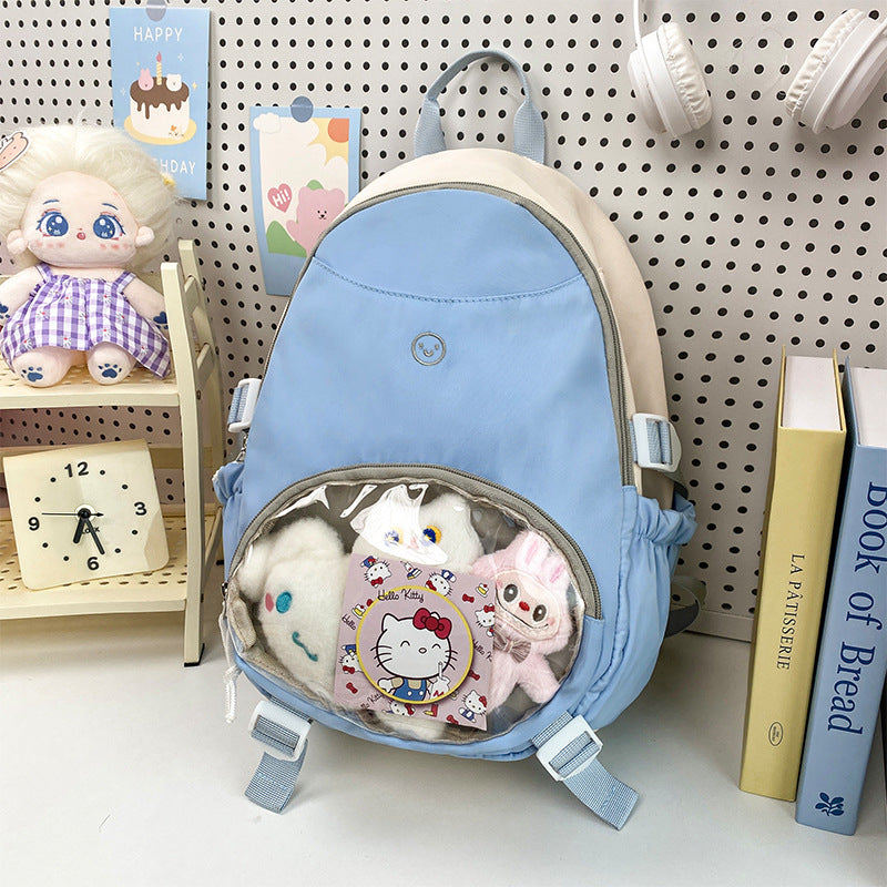 Damen Freizeit-Rucksack mit transparentem Sichtfenster und zahlreichen Fächern Nord Taschen