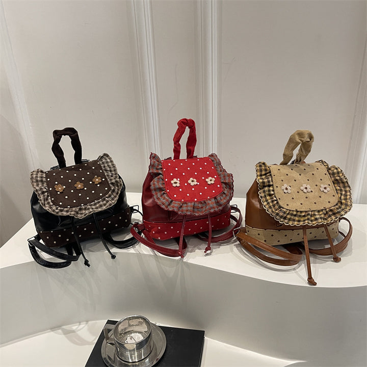 Damen Rucksacktasche mit verspieltem Blumendekor Nord Taschen
