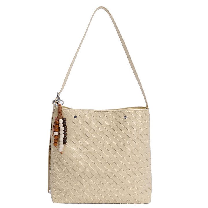Damen Shopper Tasche mit strukturiertem Flechtmuster Nord Taschen
