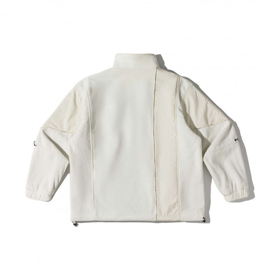 Unisex Oversize-Fleecejacke mit Nylon-Panelen, hohem Stehkragen und Multi-Taschen Nord Taschen