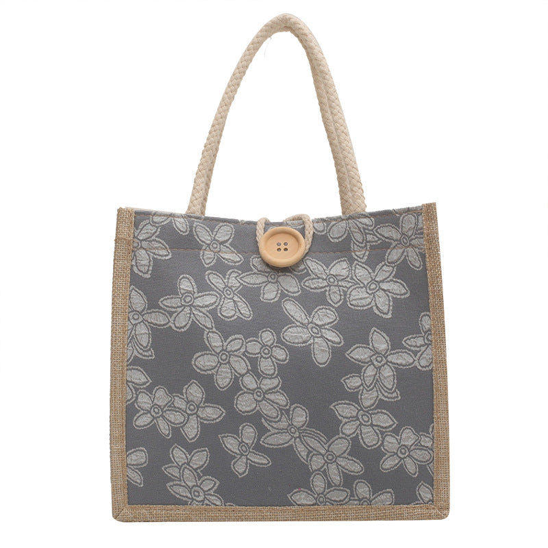 Damen Tasche mit floraler Stickerei und robusten Handgriffen Nord Taschen