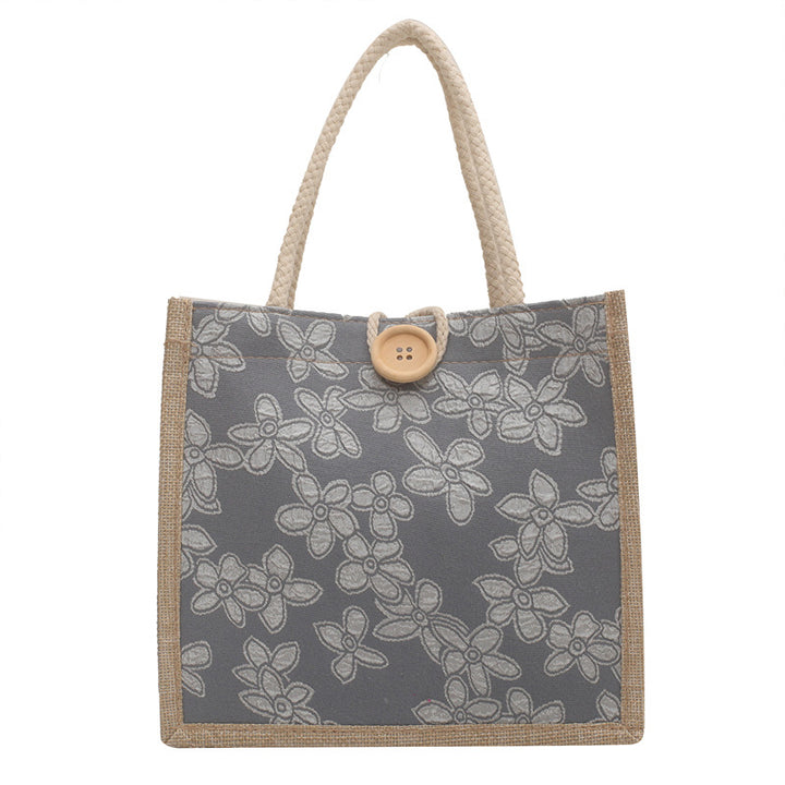 Damen Tasche mit floraler Stickerei und robusten Handgriffen Nord Taschen