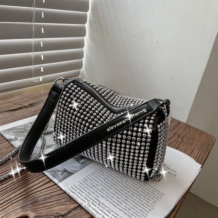 Damen Glamouröse Handtasche mit glitzernden Strassverzierungen Nord Taschen