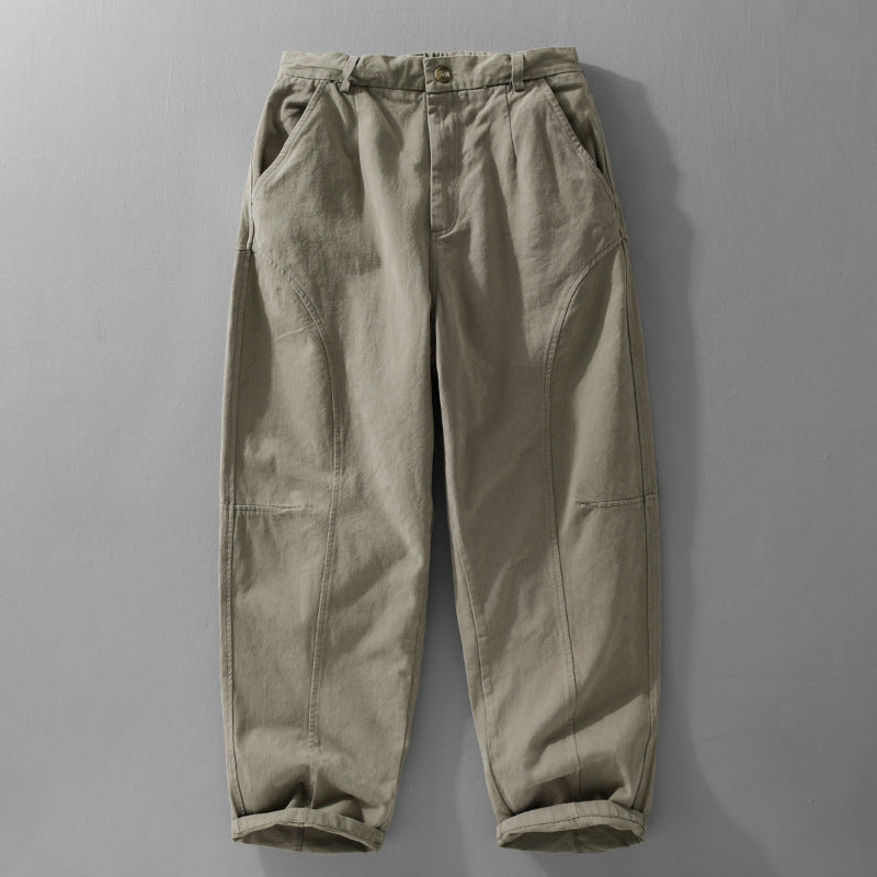 Herren Lockere Cargohose im Utility‑Stil mit verstärkten Kniepaneelen und konischem Bein Nord Taschen