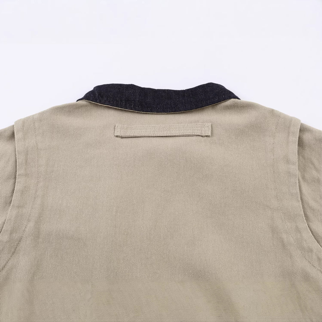Damen Kurzblouson im Worker‑Look mit Cordkragen und Reißverschlusstasche Nord Taschen