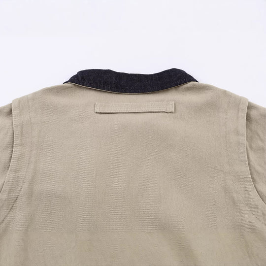 Damen Kurzblouson im Worker‑Look mit Cordkragen und Reißverschlusstasche Nord Taschen