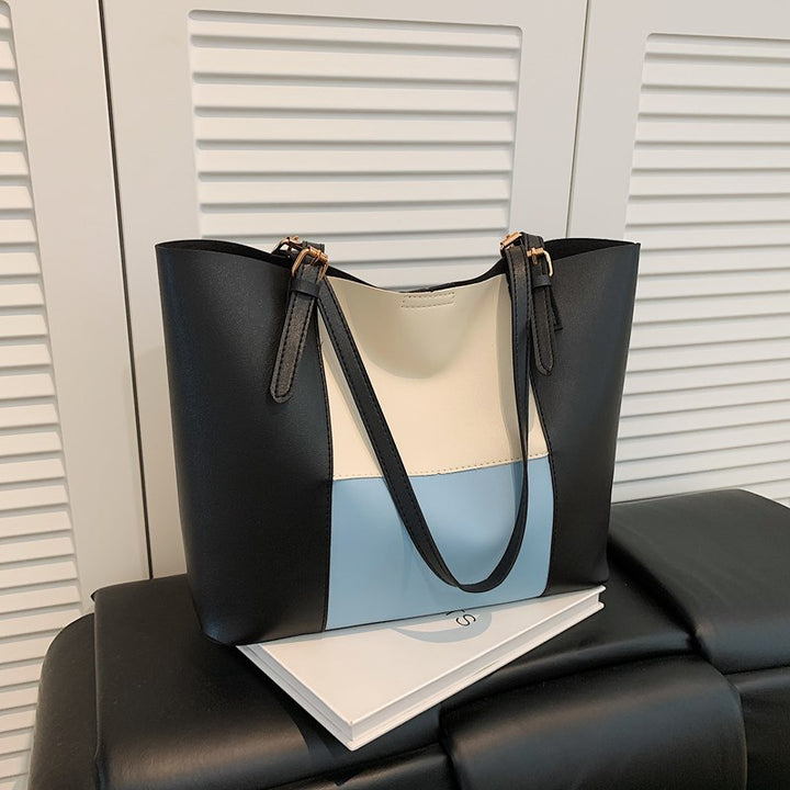 Damen geräumige Tote-Bag mit eleganten Farbblockdetails Nord Taschen