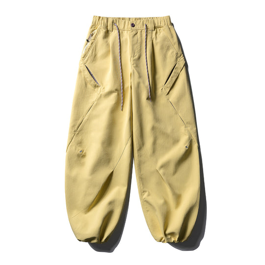Herren Baggy-Cargohose mit asymmetrischen Eingriffstaschen, Tunnelzugbund und elastischen Knöchelabschlüssen Nord Taschen