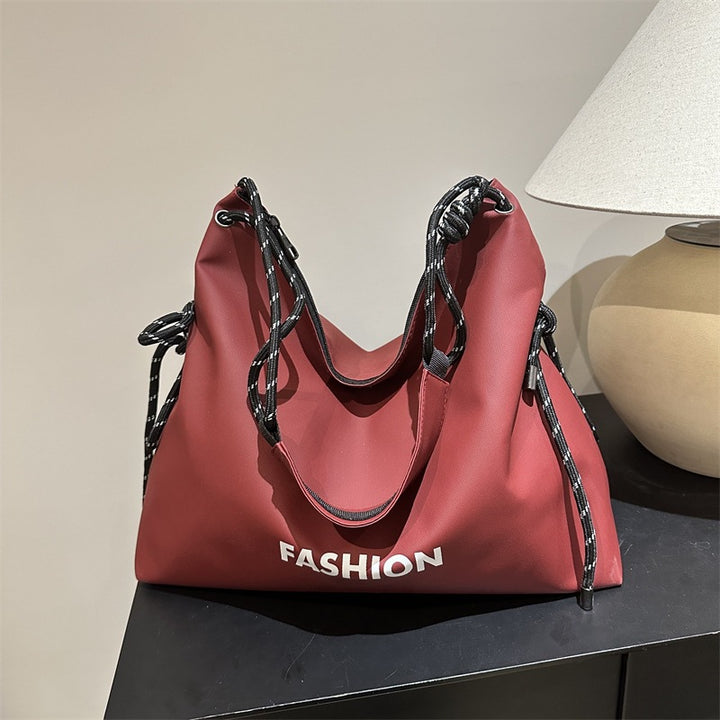 Damen stylische Tote-Tasche mit geflochtenem Kordelzug Nord Taschen