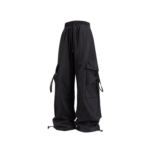 Unisex Weite Cargo‑Hose im Baggy‑Cut mit Tunnelzugbund, Mehrfachklappen und verstellbaren Beinabschlüssen Nord Taschen