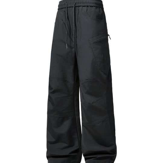 Herren Weite technische Cargohose mit elastischem Bund und schräger Reißverschlusstasche Nord Taschen