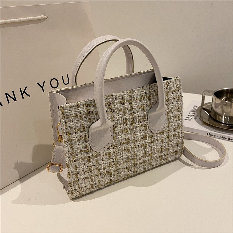 Damen elegante Tweed-Handtasche Nord Taschen