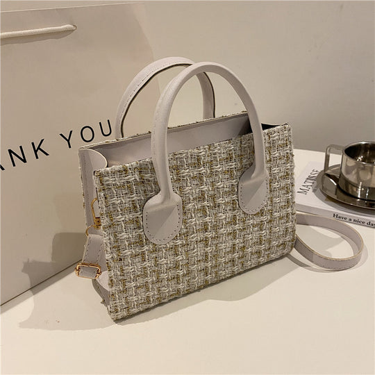 Damen elegante Tweed-Handtasche Nord Taschen