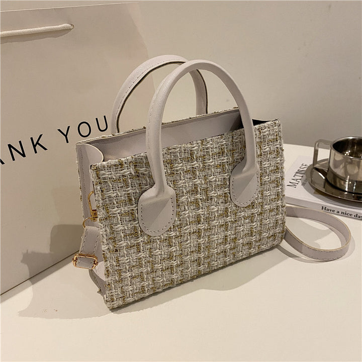 Damen elegante Tweed-Handtasche Nord Taschen