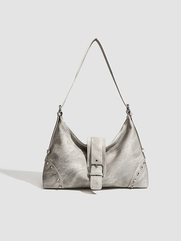 Damen modische Hobo-Tasche mit dekorativen Schnallen und hochwertigen Details Nord Taschen