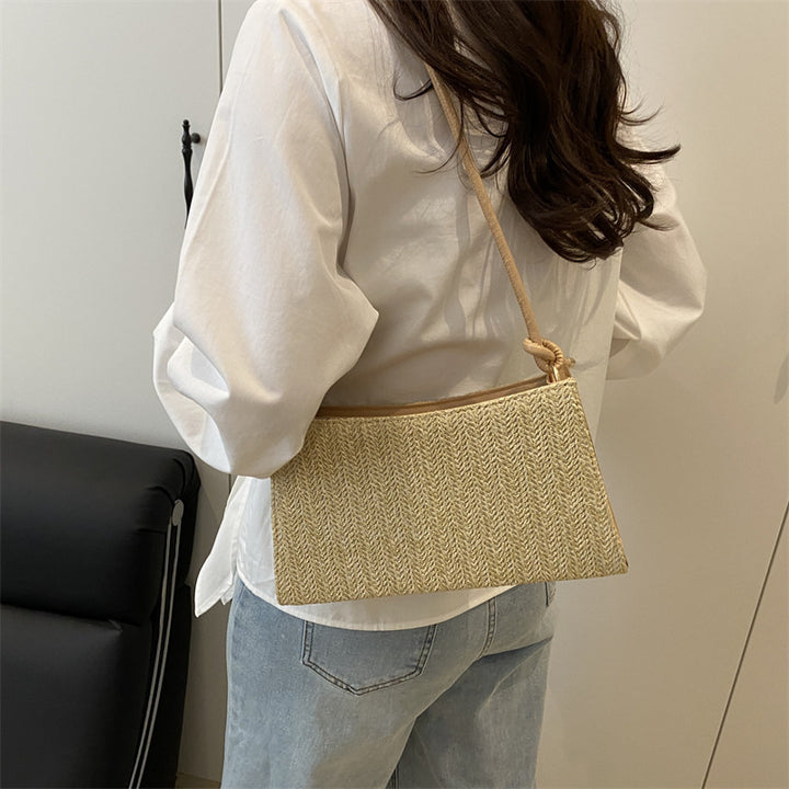 Damen Clutch-Tasche im modernen Flechtmuster Nord Taschen