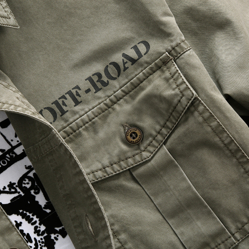 Herren Longline Canvas-Overshirt im Utility-Stil mit Brustpattentaschen Nord Taschen