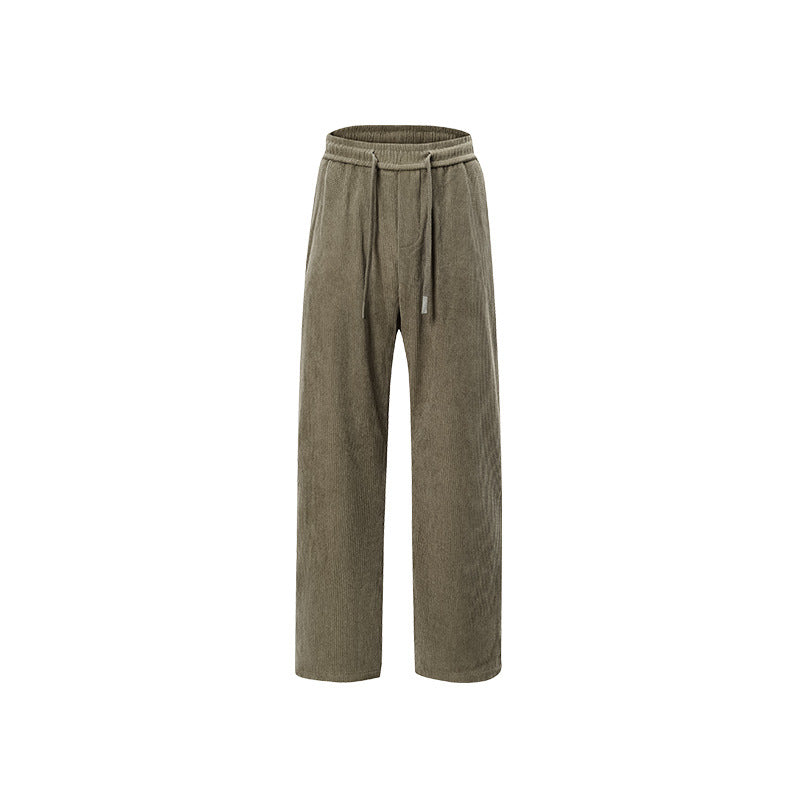 Damen Breit geschnittene Cordhose mit Tunnelzugbund und nachhaltigem Baumwollmix Nord Taschen