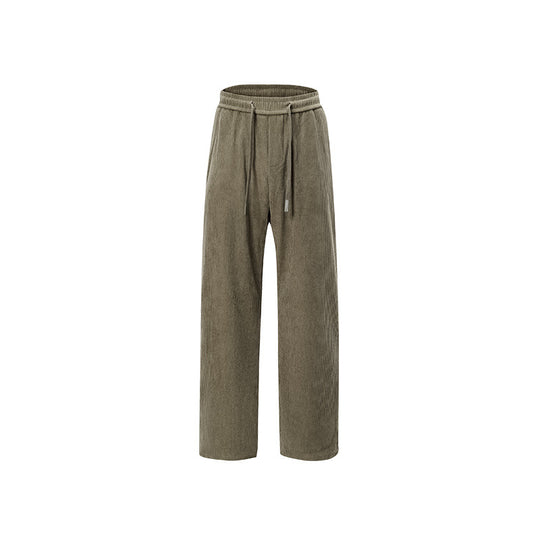 Damen Breit geschnittene Cordhose mit Tunnelzugbund und nachhaltigem Baumwollmix Nord Taschen
