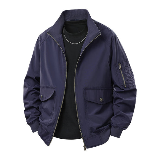 Herren Sportliche Jacke mit hohen Kragen und praktischen Taschen Nord Taschen