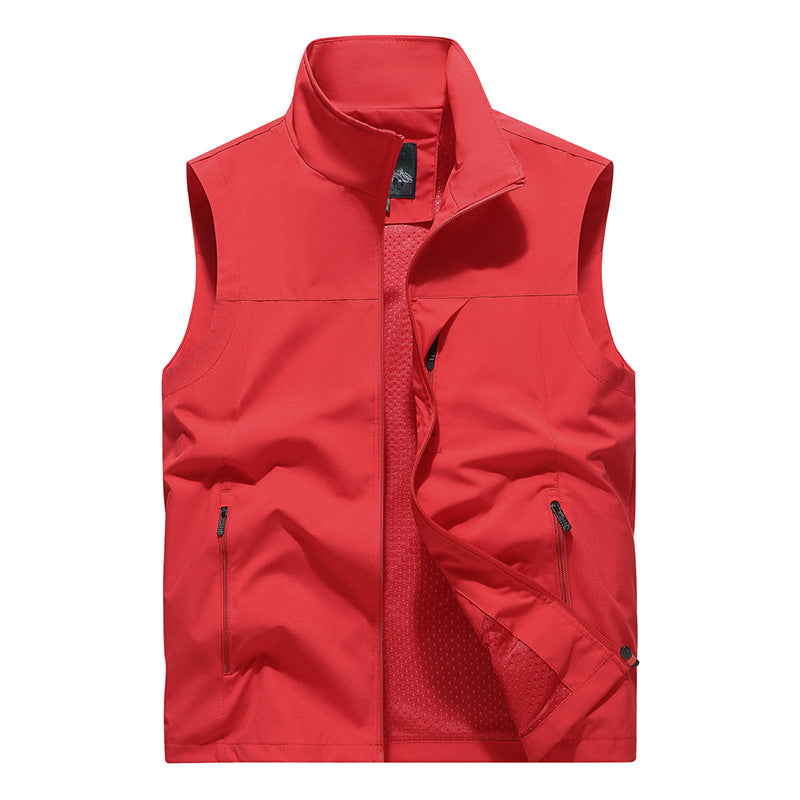Herren Softshell-Outdoorweste mit winddichter Mikrofaserschale, Mesh-Innenfutter und Reißverschlusstaschen Nord Taschen