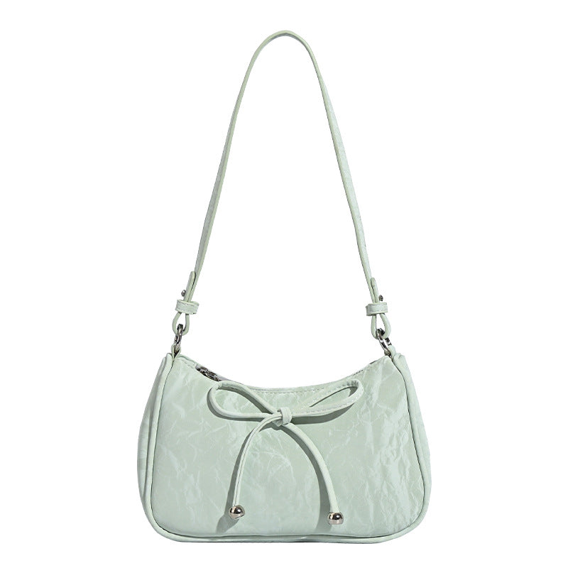 Damen elegante Mini-Handtasche mit verspieltem Kordelzug Nord Taschen