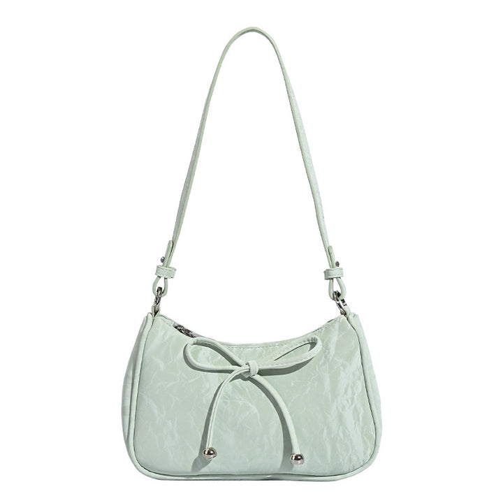 Damen elegante Mini-Handtasche mit verspieltem Kordelzug Nord Taschen
