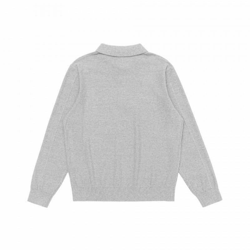 Herren Feinstrick-Poloshirt mit Henley-Knopfleiste, Rippbündchen und leicht kastigem Schnitt Nord Taschen