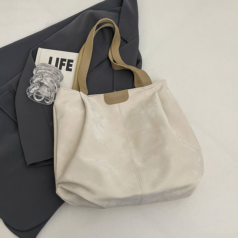 Damen elegante Hobo-Tasche aus hochwertigem Kunstleder mit breiten Griffen Nord Taschen